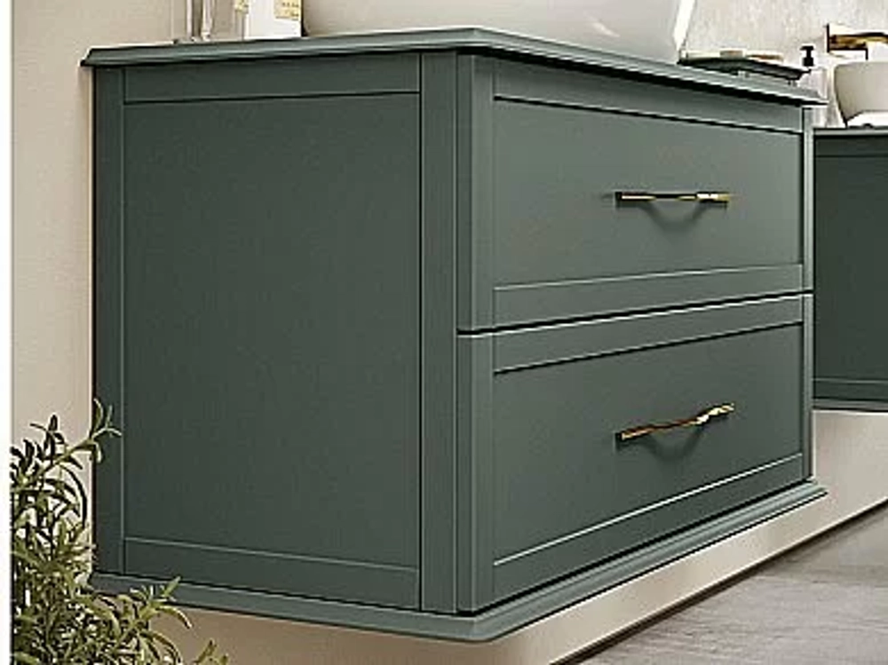 Тумба с раковиной Cezares TIFFANY 100 Verde opaco
