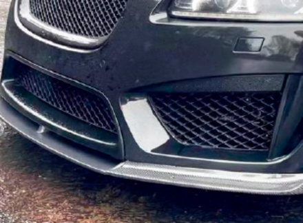 Карбоновая губа для Jaguar XF 2008-2012 Ягуар