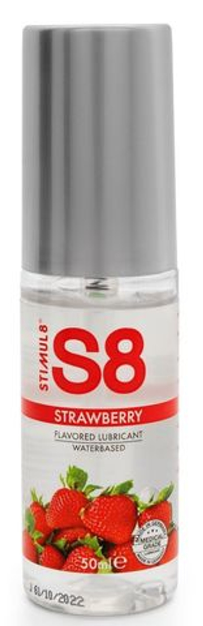Лубрикант на водной основе S8 Flavored Lube, клубника, 50 мл