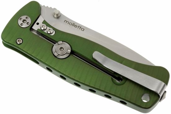 Складной нож Lion Steel "SR-2 MINI" L/SR2A GS c клинком из стали Uddeholm Sleipner®, рукоять ERGAL