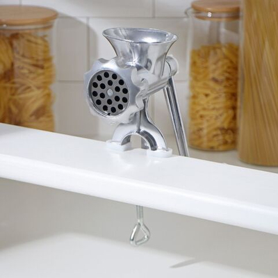 Мясорубка алюминиевая Доляна «Советская» 22,5×13,5 см (Цвет: не задано)