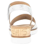 Gabor Leather One Strap Sandals 4.5cm Women"s White