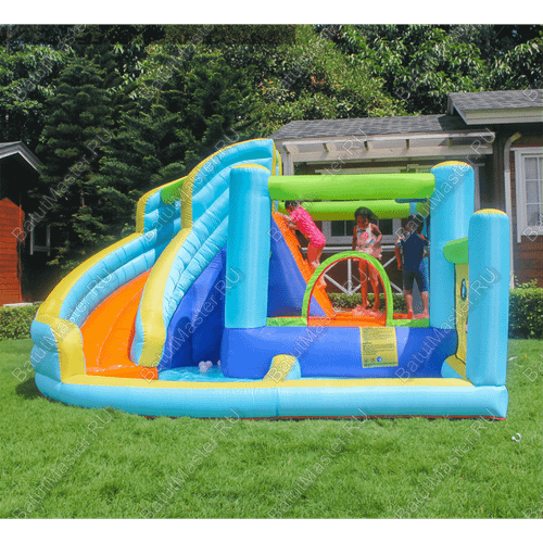 Батут домашний "Водная горка 2" 4,5*4*2,6 м