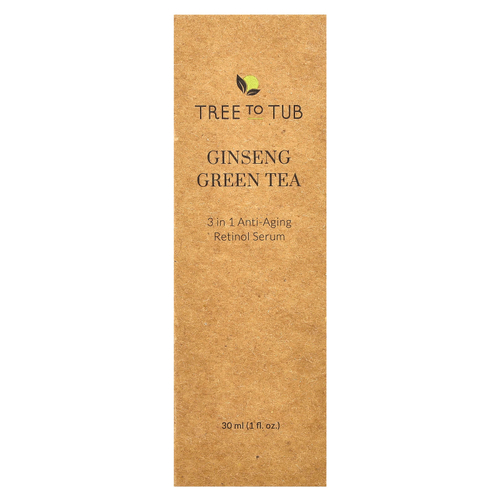 Tree To Tub, Ginseng Green Tea, антивозрастная сыворотка с ретинолом 3 в 1, 30 мл (1 жидк. Унция)
