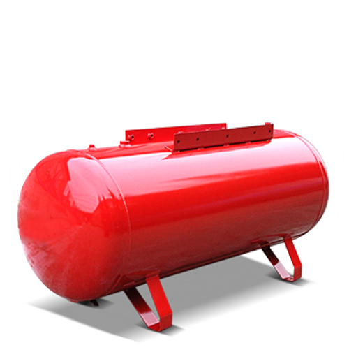 Окрашенный горизонтальный ресивер dnt рг 150 16 бар