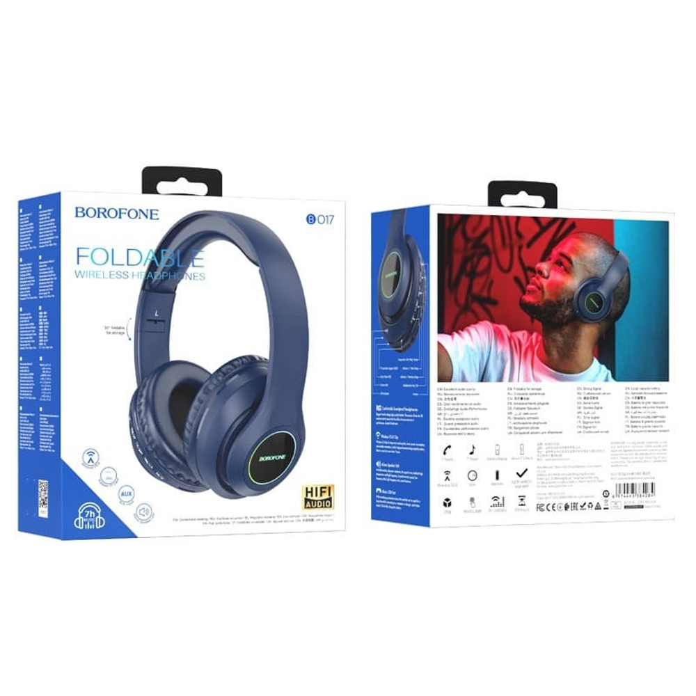 Беспроводные наушники Borofone O17. Blue