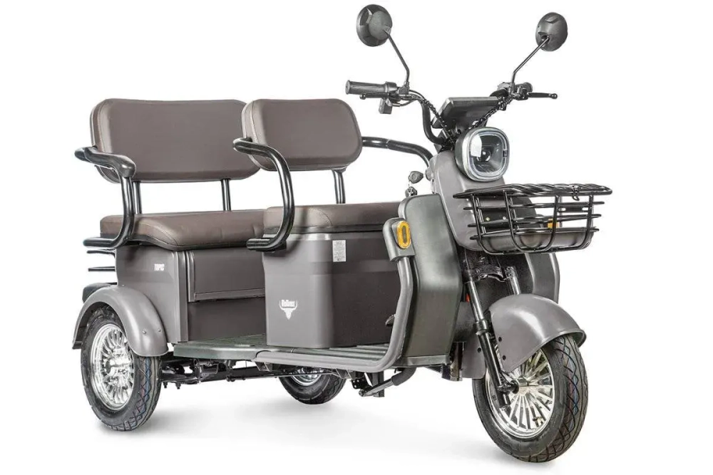 Электротрицикл Rutrike Топик пассажирский с корзиной