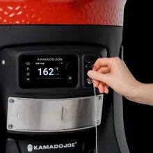 Керамический гриль Kamado Joe Konnected Joe, 46 см (красный), с ножками и столиками