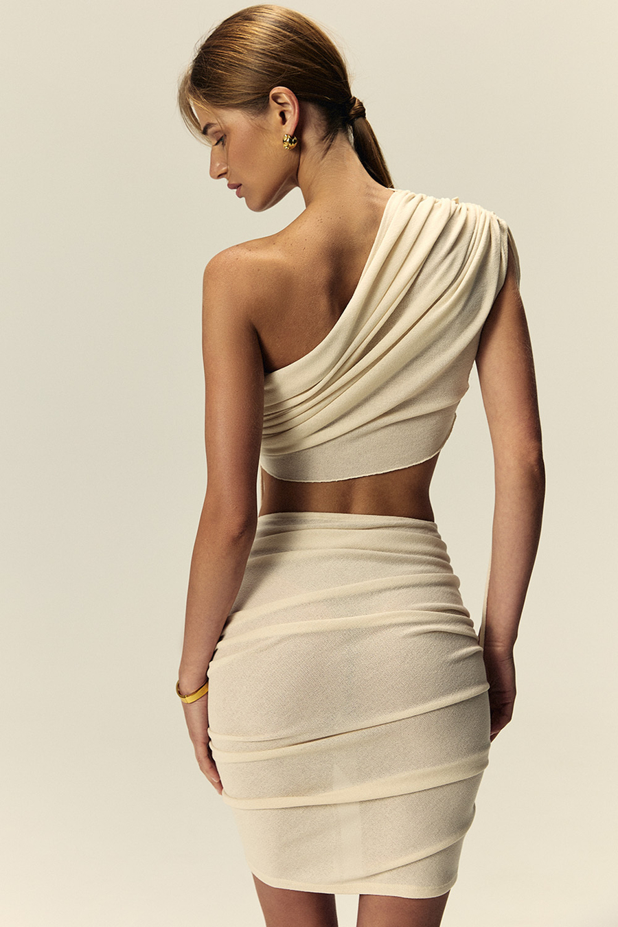 Топ на одно плечо TANZANIA Пломбир