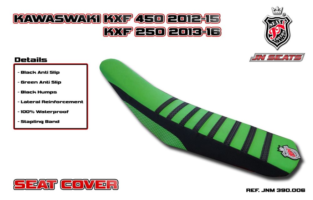 Kawasaki KXF 450 2012-2015 JN-Europe чехол для сиденья Противоскользящий Супер-сцепление (Super-Grip)