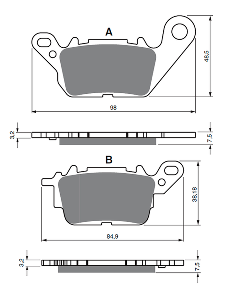 Колодки тормозные Goldfren 380 S3