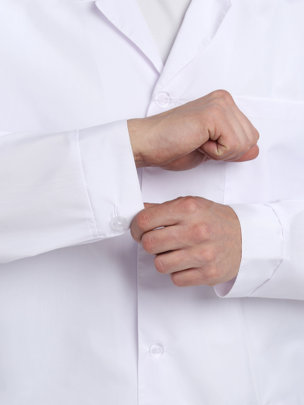 Халат мужской Классика (тк.ТиСи), белый