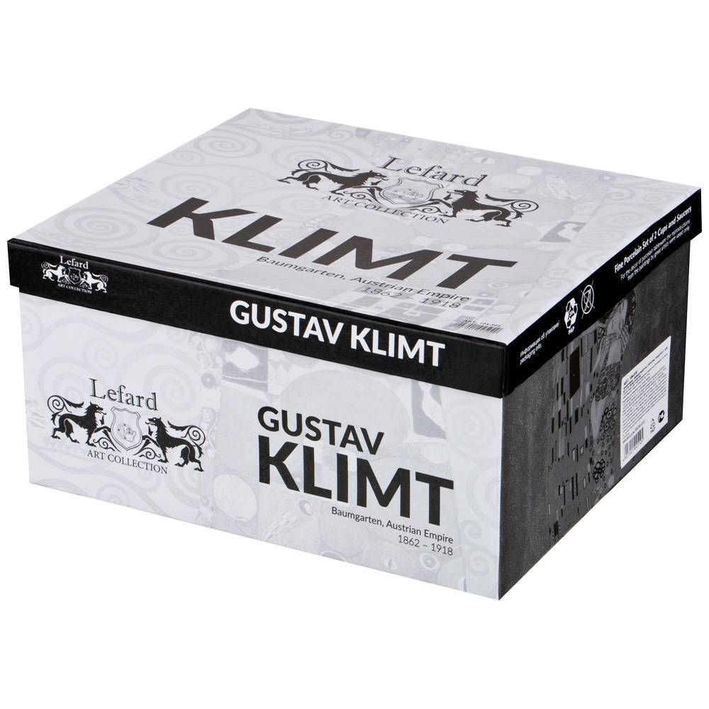 ЧАЙНЫЙ НАБОР LEFARD "ПОЦЕЛУЙ" (Г. КЛИМТ) НА 2 ПЕР. 4 ПР. 250 МЛ ЗОЛОТОЙ (КОР=18НАБ.)