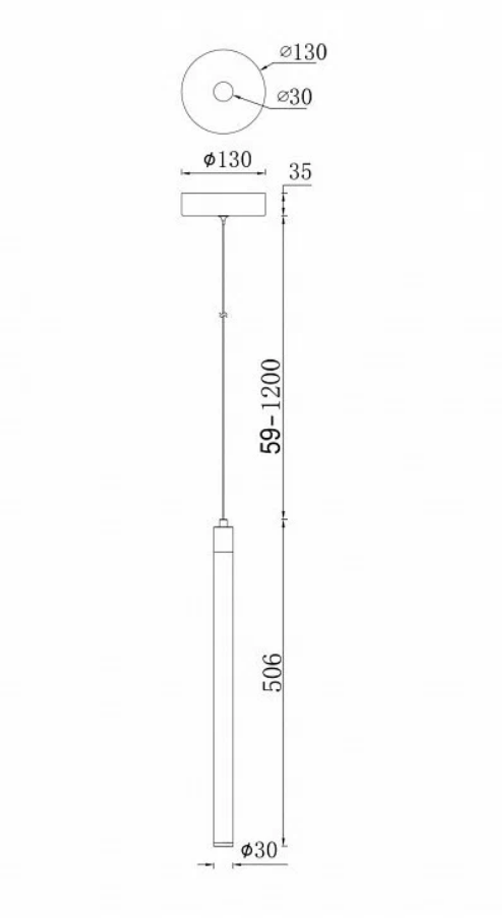 Потолочный светильник Technical Ray P021PL-L10MG3K, 10 Вт, золотой/белый