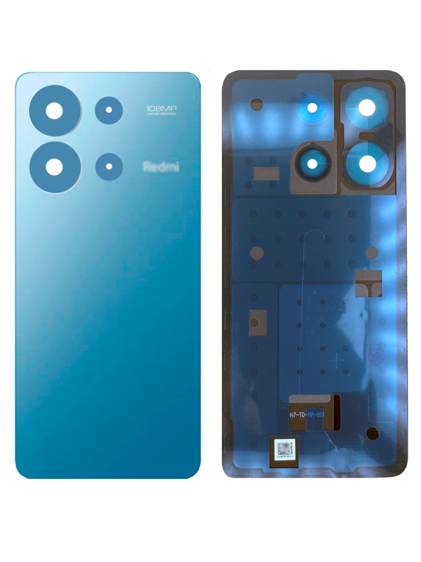 Задняя крышка для Xiaomi Redmi Note 13 4G cиняя (Ocean blue) без стекла камеры