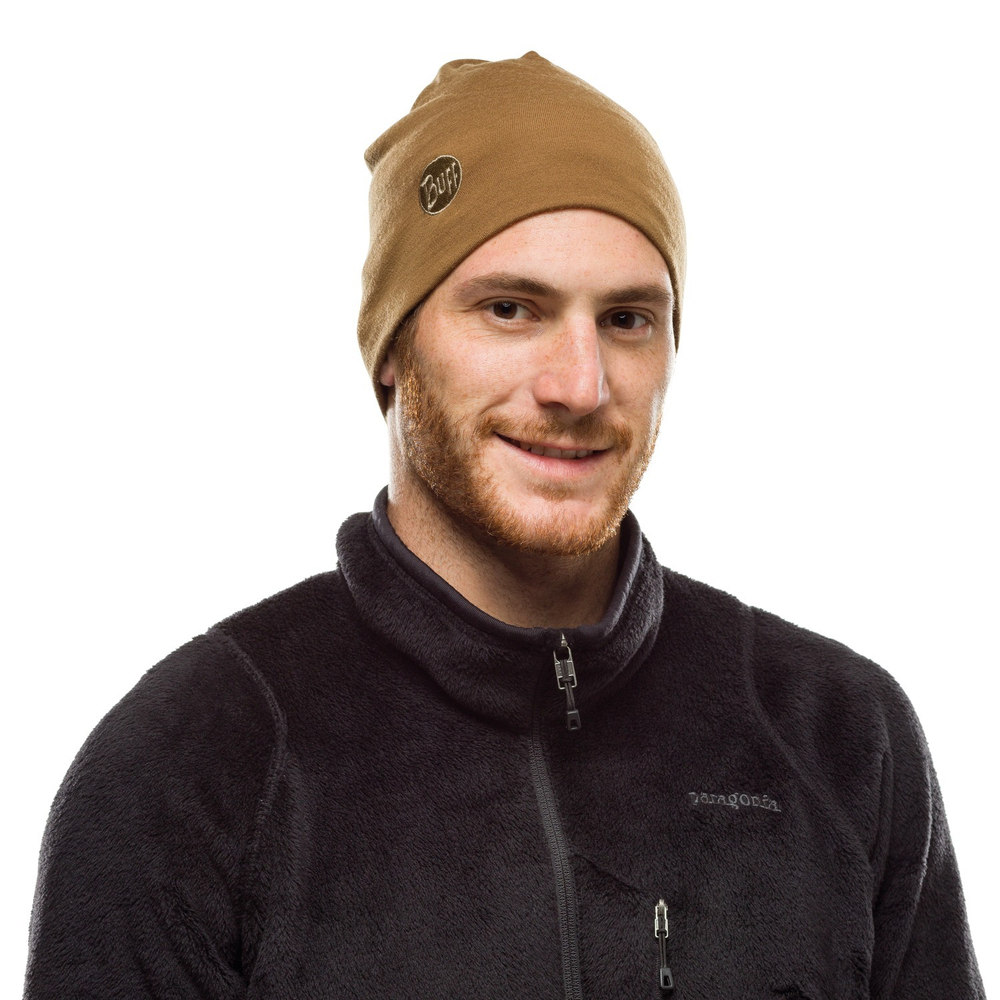 Шапка Buff Heavyweight Merino Wool Hat Solid Camel