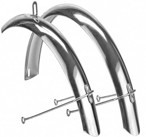 Крылья 28" полноразмерные FSD-1 стальные хромированные