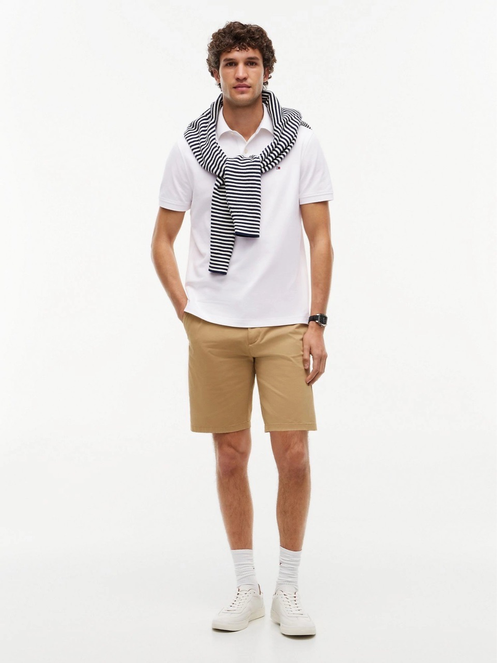 Поло Tommy Hilfiger Regular Fit Stretch Fresh White