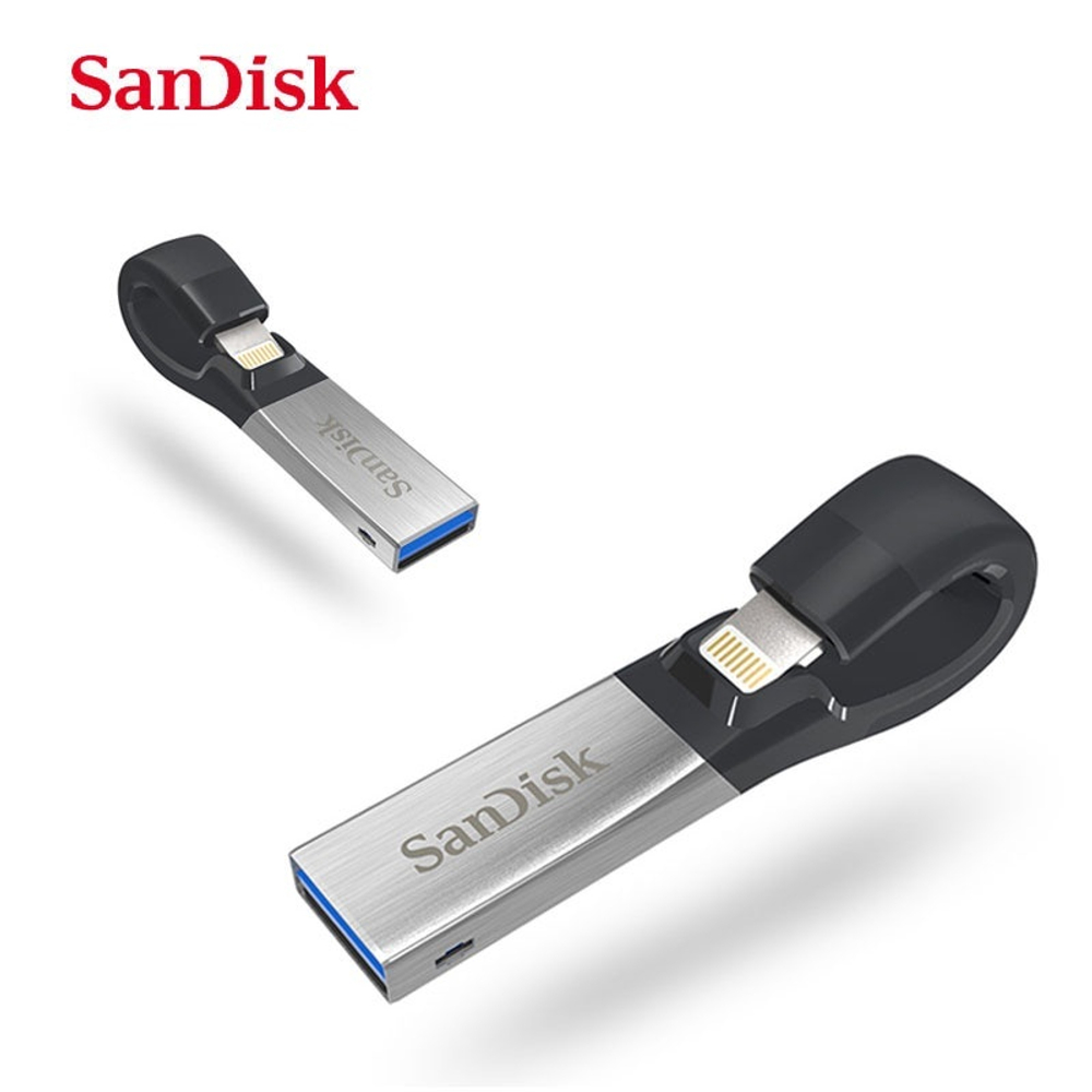 USB Флешка iPhone 8 pin, 16GB Sandisk iXpand, USB 2.0, черная