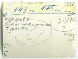 ТУРКСИБ .Прокладка последних шпал.Кудояров .13.5х10.см .ф21..из Архива редакции .Отпечаток 60-70 г.