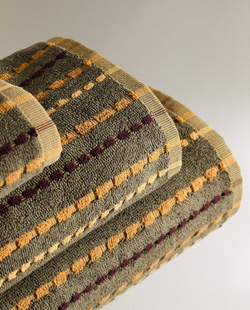 Zara Home - Банное полотенце с текстурой в горошек и контрастных цветов, разноцветный, 90х150 см