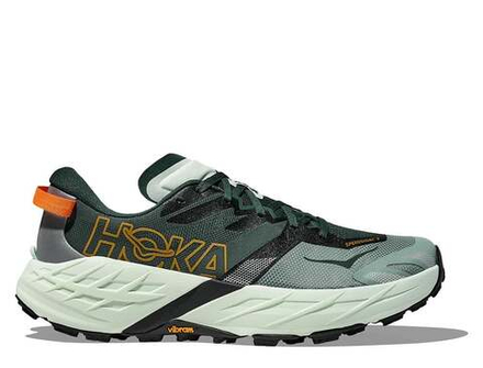 Мужские беговые кроссовки Hoka Speedgoat 7 M Зелёно-оранжевые