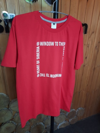 Футболка "В сибири по своей воле", красная, зеленая, чёрная,  в ассортименте