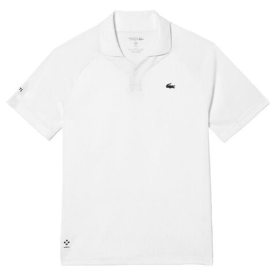 Мужское теннисное поло Lacoste x Daniil Medvedev Ultra-Dry Tennis Polo - white