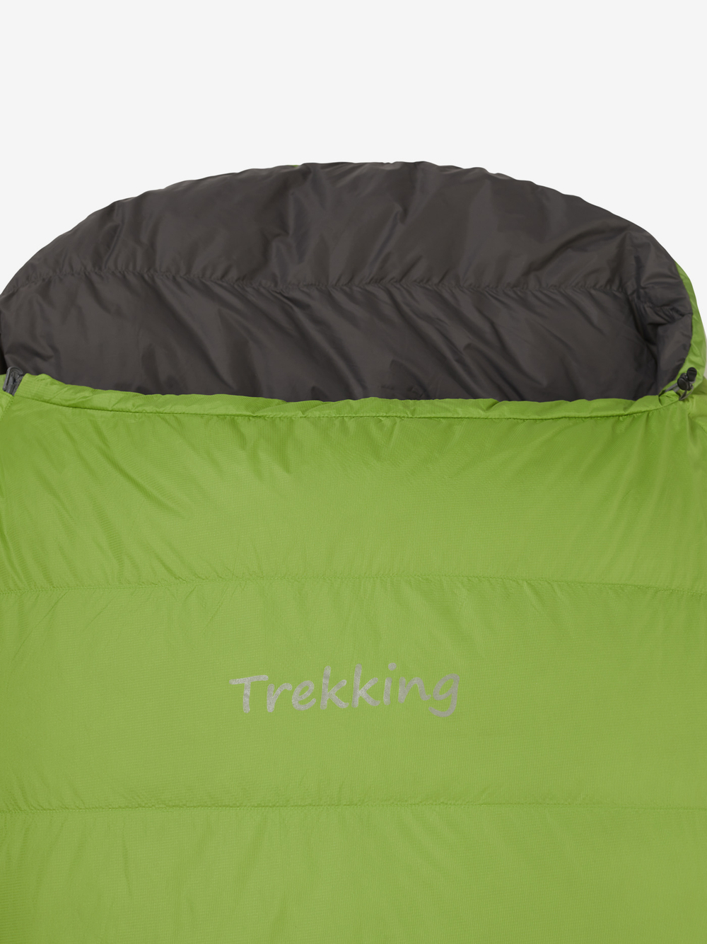 Спальный мешок пуховой BASK TREKKING V2 600+S серо-зеленый
