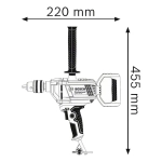 Bosch GBM 1600 RE Professional безударная дрель 06011B0000