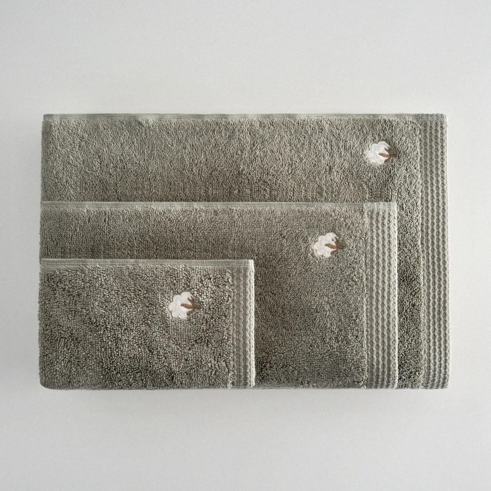 Полотенце из органического хлопка Pure Cotton 80х150 оливковый