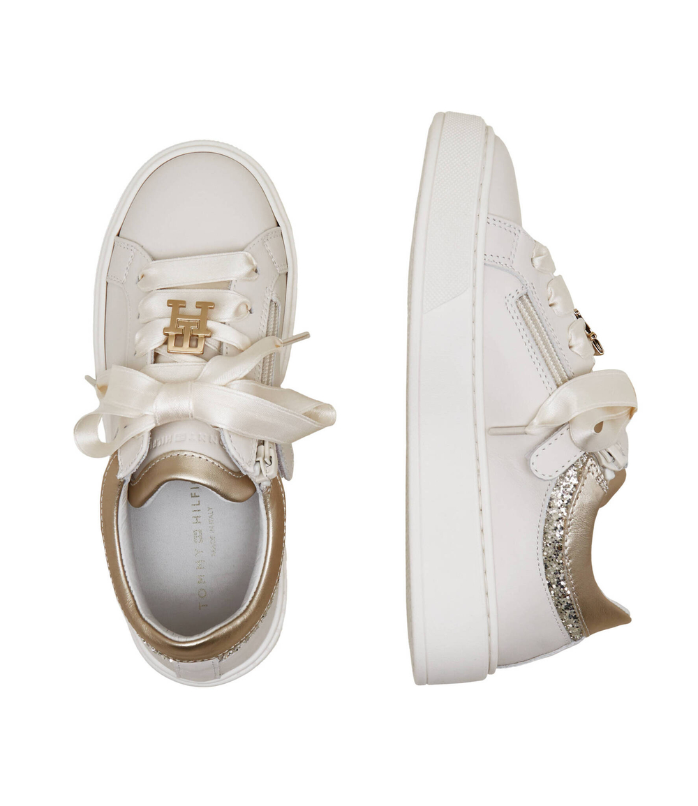 Кожаные кроссовки Tommy Hilfiger - белый(T4A9 33491 0166A399)