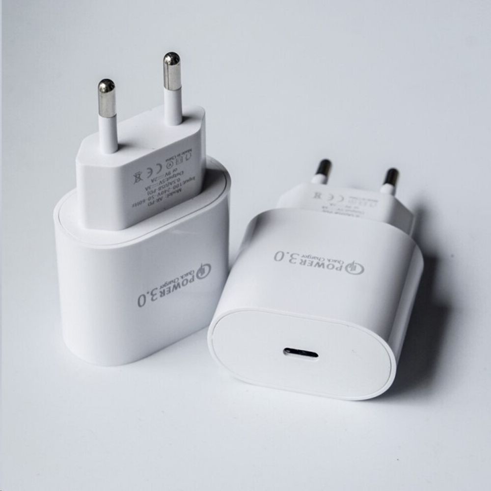 Зарядное устр-во сетевое USB-C (Type-C) для iPhone 11 pro Xs Max X Xr 8 Plus PD, быстрая зарядка с разъемом типа С (KPR)