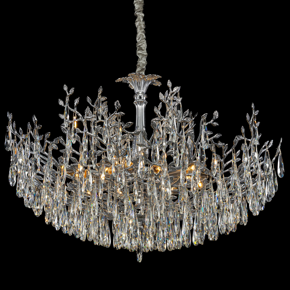 Citilux RITZ CL310121 Люстра хрустальная подвесная Хром