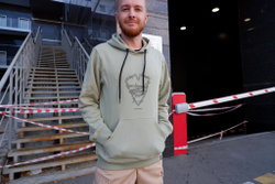 Худи Питерский Щит Контроль Оливковый