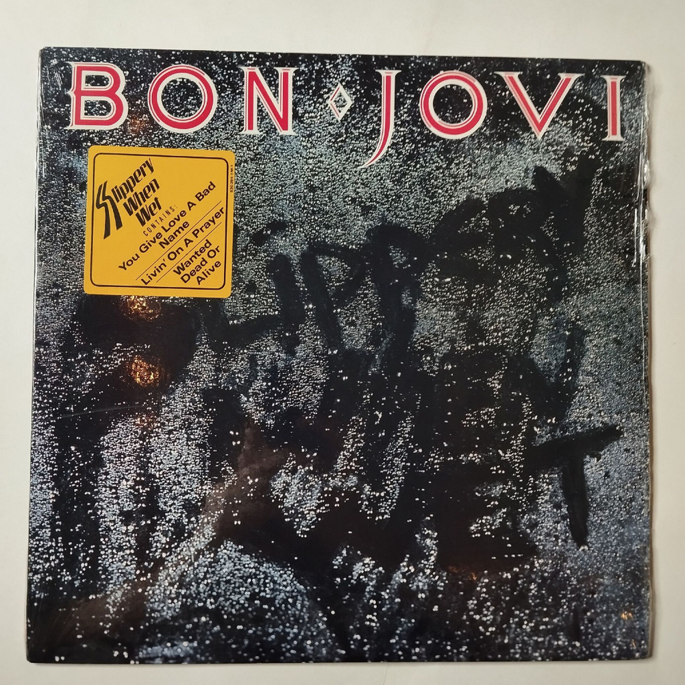 Винтажная виниловая пластинка LP Bon Jovi Slippery When Wet (USA 1986)