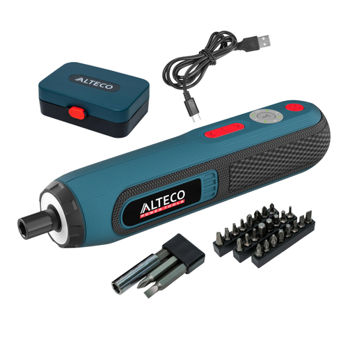 Аккумуляторная отвертка прямая ALTECO CSD 4V T