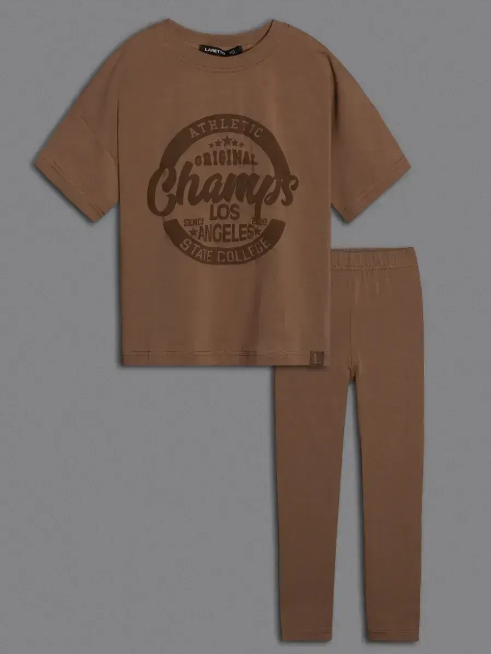 Костюм для девочки летний с легинсами