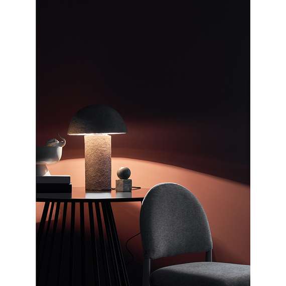 Лампа настольная texture sleek, D32x42 см, терракотовая