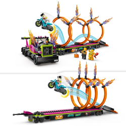LEGO City Stuntz — Испытание трюков — Грузовик и пожарные обручи 60357