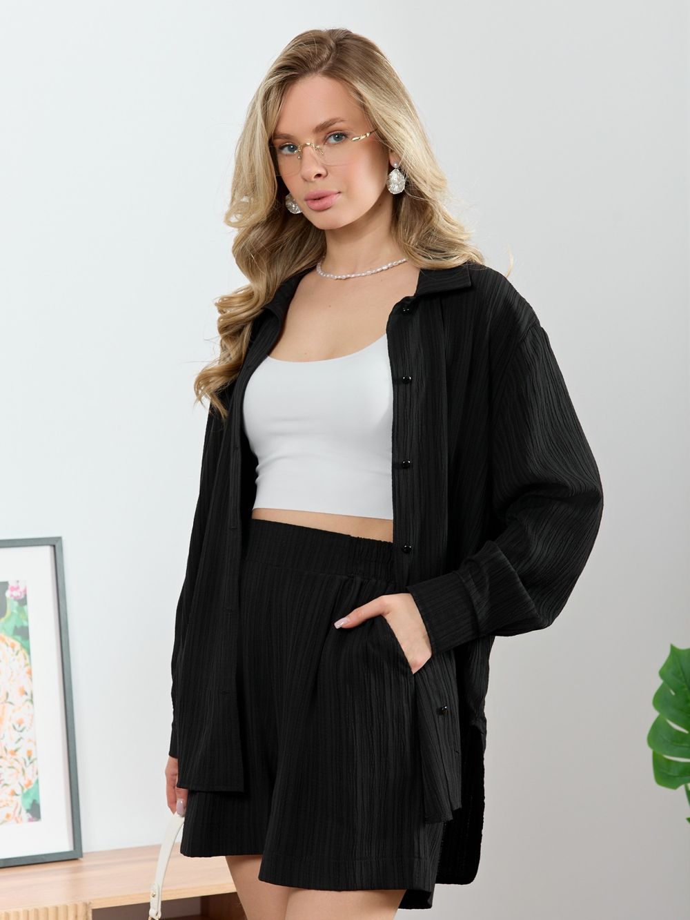 Рубашка Сиеста-5 Виотекс ЧЁРНЫЙ