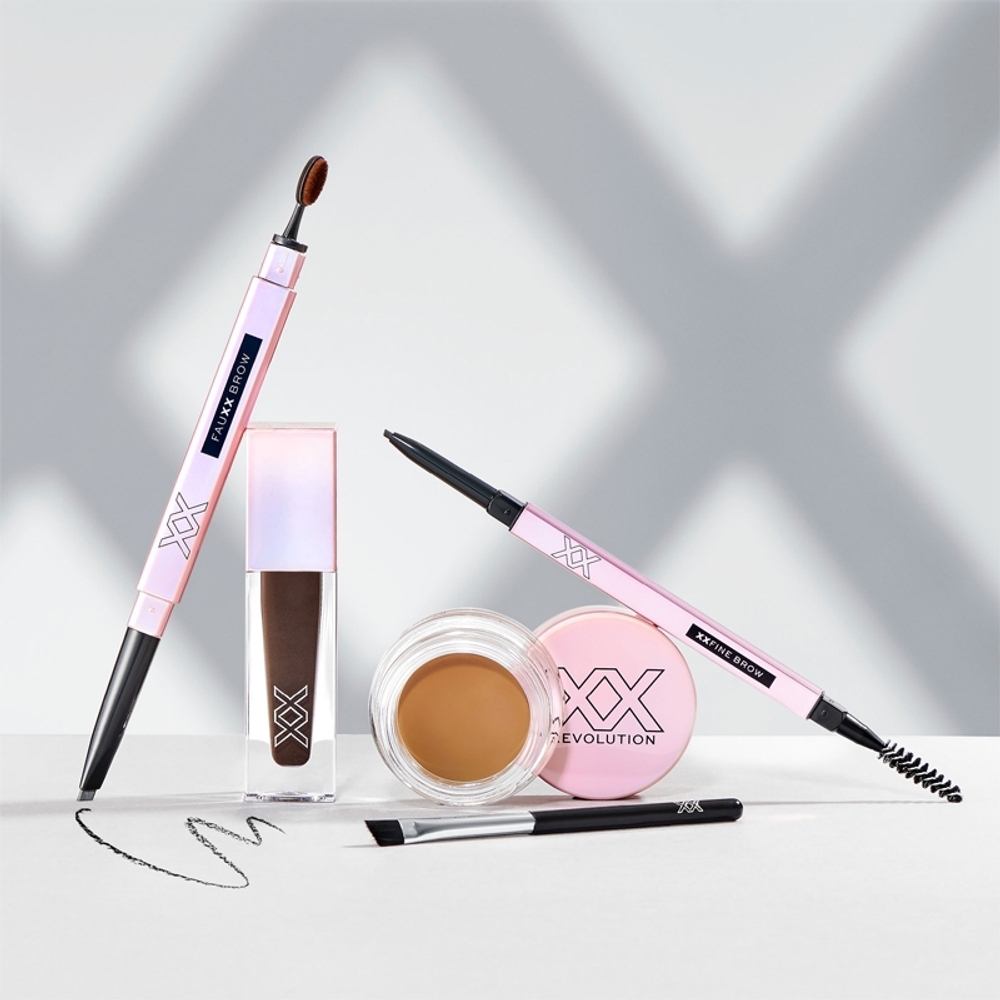 XX by Revolution FAUXX BROW - Автоматический карандаш для бровей с щеточкой, 0,28 g