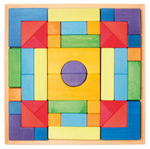 Деревянный конструктор "Дополнительный", поддон, 46 деталей