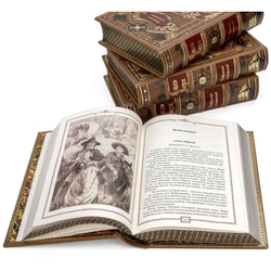 Жюль Верн "Собрание сочинений в 12 томах" Подарочное издание в кожаном переплете