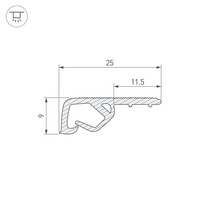 Профиль Arlight Stretch-Ceil-Textile-2600 039517