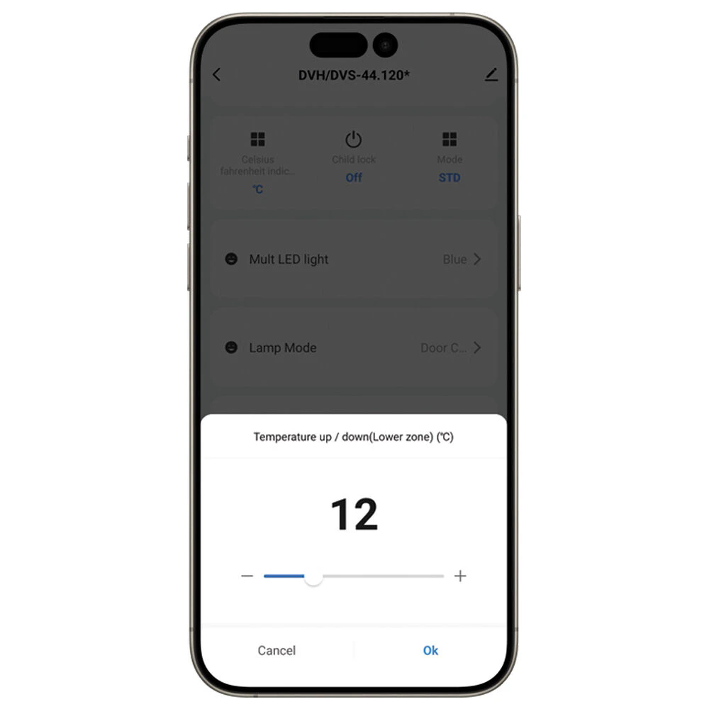 Встраиваемый винный шкаф Dunavox DVP-70.185DB