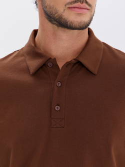 Повседневный базовый лонгслив поло