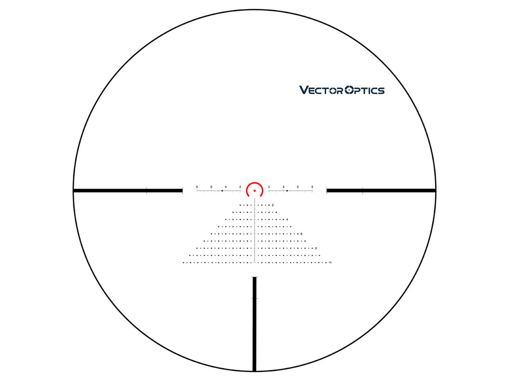 Прицел Vector Optics Constantine 1-8x24 CTR FFP, VOF-EHT (MIL), подсветка красная, 30мм, 0.1 MIL, IPX6, 500г