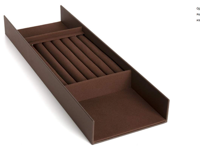 Вставка для хранения ювелирных украшений (кольца) 150*472*50mm Брауни