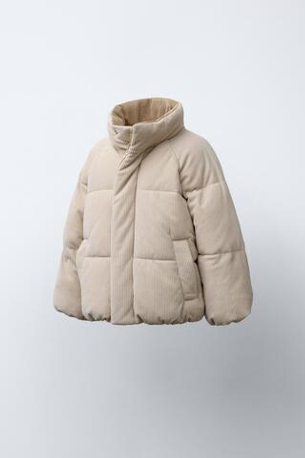 ZARA ВЕЛЬВЕТОВАЯ КУРТКА, БЕЖЕВЫЙ